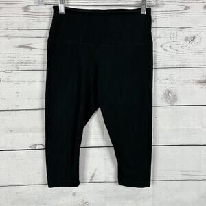 Lysse Legging Womens Medium Black Shaping High Rise Pull on Slimming Crop